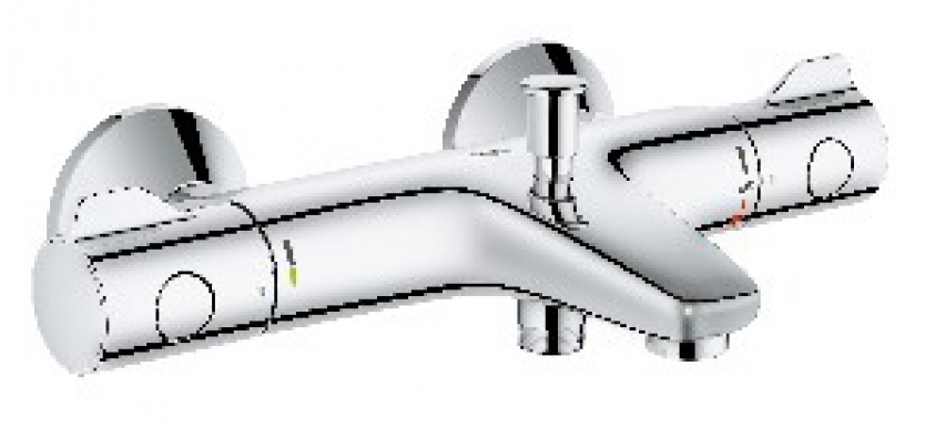 Mitigeur bain-douche mural thermostatique Grohtherm 800 C3
